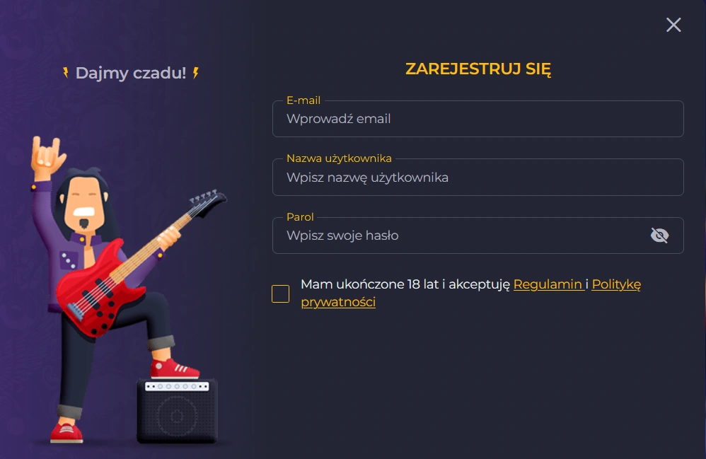 rolling slots rejestracja