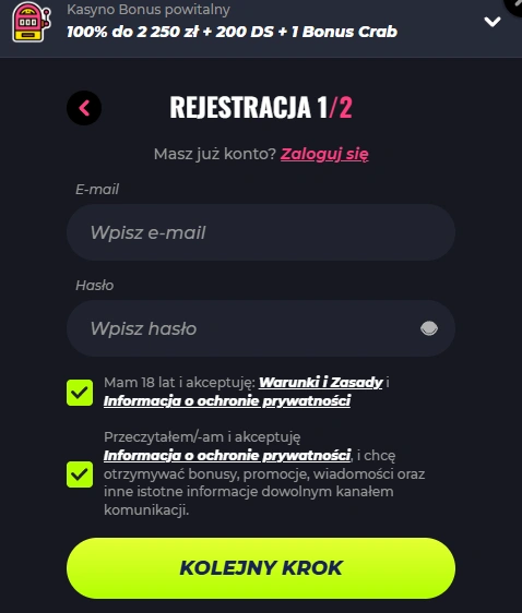 lunubet rejestracja