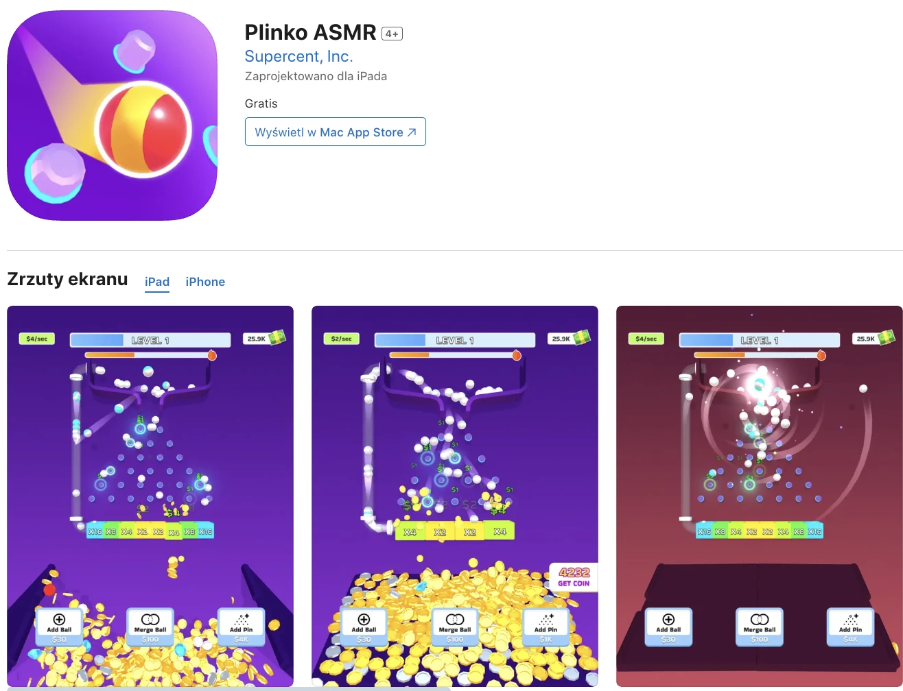 Aplikacja Plinko ASMR