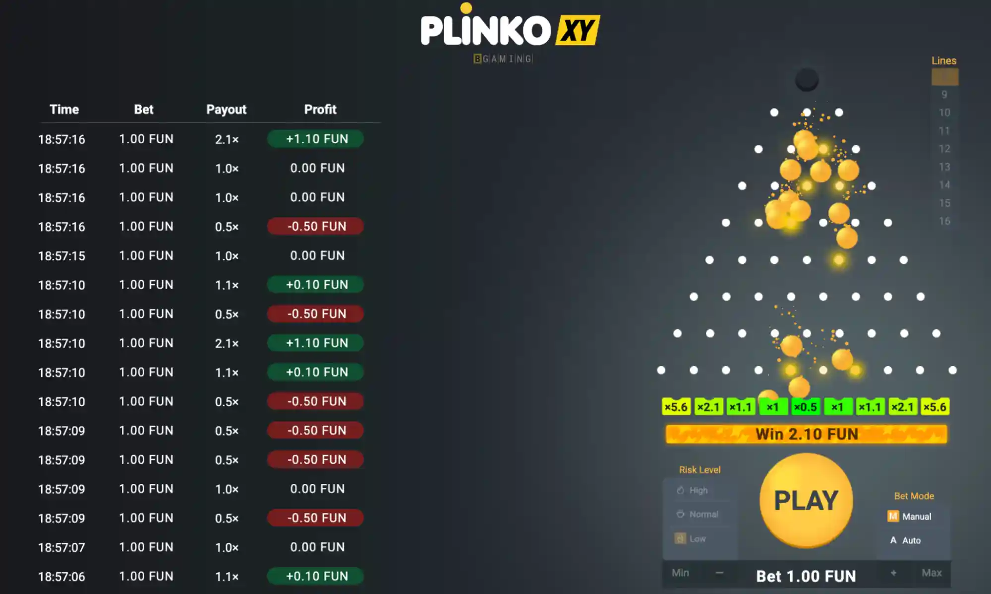 plinko xy automat