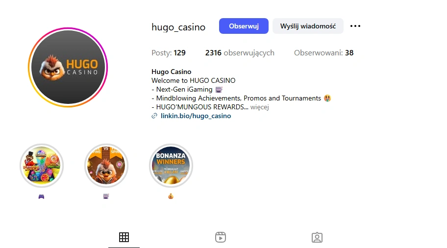 hugo instagram