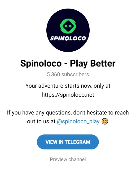 spinoloco telegram